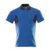 Polo-Shirt Accelerate 4XL Azurblau / Schwarzblau